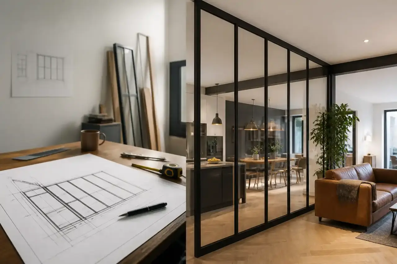 Verrière sur mesure lumineuse, du plan à la pose