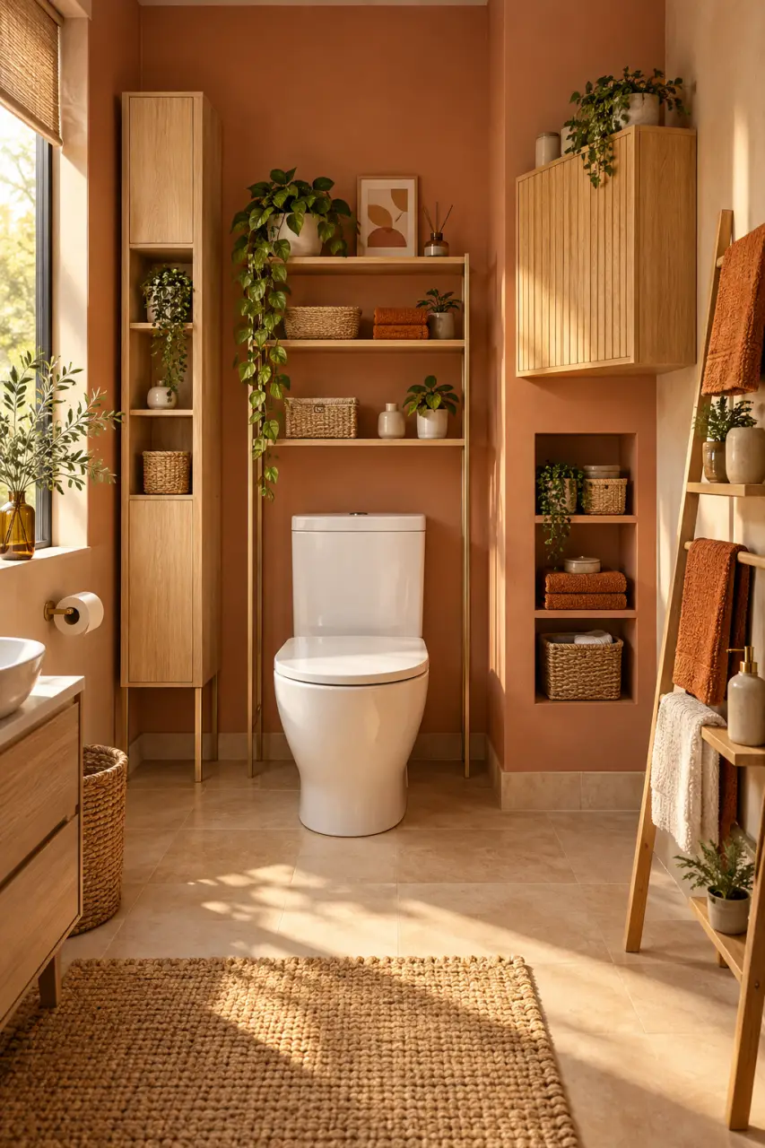 Meuble rangement WC gain de place : 5 formats pour libérer le sol sans gêner la cuvette