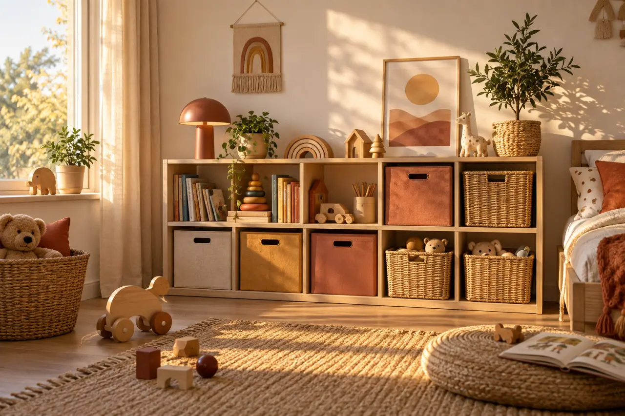 Le meuble de rangement pour jouets s’adapte à l’âge, à l’espace et aux usages