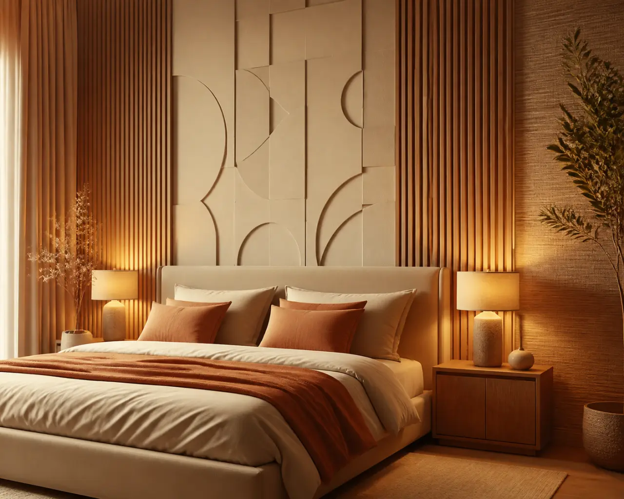 Comment habiller les murs d’une chambre avec relief 3D, tasseaux et papier peint ?