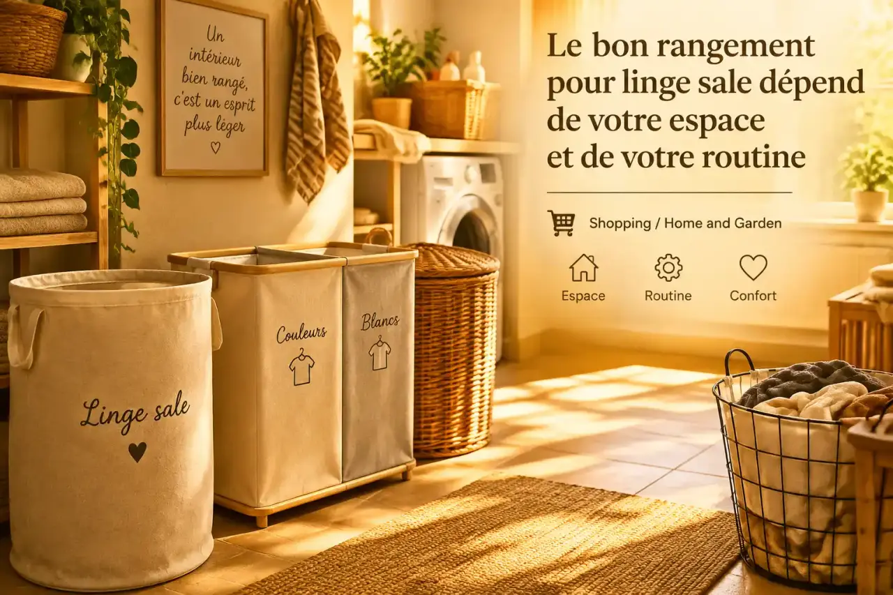 Le bon rangement pour linge sale dépend de votre espace et de votre routine