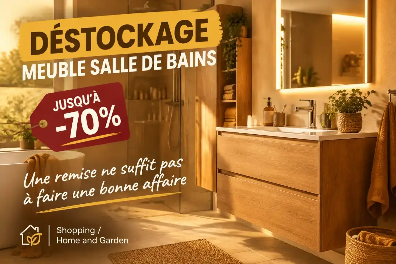 Déstockage meuble salle de bains : une remise ne suffit pas à faire une bonne affaire