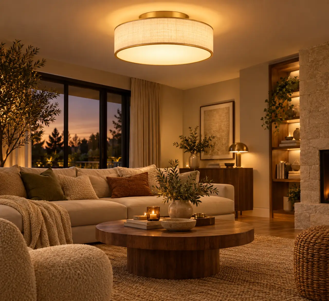 Luminaire plafonnier : une lumière confortable, pas seulement un joli plafond